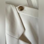 Gold and cream Blazer Structured Silhouette Business Wear White Size 14 Photo 3