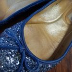 Jimmy Choo  Blue Glitter Flats Size 38 Photo 9
