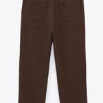 ZARA NWT Textured Dusty Purple High-Waisted Pants Photo 5