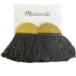 Madewell  Black/Gold color half moon-shaped earrings with tassels Photo 1