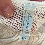 Free People  Boho Cream Sleeveless Open‎ Back Tank Top Size S Photo 6