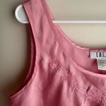 Vintage Pink Satin Sleeveless Women's Top Size Large Photo 4