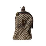 Diane Von Furstenberg Vintage DVF Travel Makeup Train Case Duffel Bag Brown Monogram Tapestry Lock Photo 1