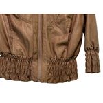 Therapy Women's Faux Leather Motorcycle Jacket Ruffled Long Sleeve Full Photo 7
