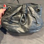 Loewe Vintage  Flamenco Knot Drawstring Bag Black Nappa Leather Pouch Clutch Photo 7