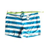 Outplay Unisex Board Shorts Blue White Striped Swim Shorts Size XL Tie Waist NWT Photo 2