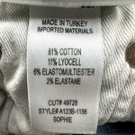 AGOLDE Sophie Ankle Skinny Denim Jeans Light Wash Stretch Zip Mid Rise Blue 31 Photo 4