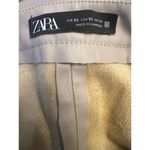 ZARA  Women's Beige High-Waist Skinny Faux Leather Ankle Pants Size XS Photo 4