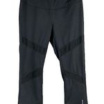 Reebok Textured Inset Stripe Capri Leggings Cropped Legging Black Photo 0