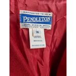 Pendleton  Red Virgin Wool Blazer Professional Office Career Jacket Size‎ 14 Photo 3