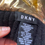 DKNY  Gold Metallic Scarf  7” Wide X 60” Long Photo 1