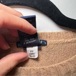 Gap  Vintage Y2K  Camel Sweater with Pink Floral Embroidered Lambswool Small Photo 5