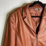Chico's | Vintage Silver Tag Blazer pleather Jacket 3 Photo 2