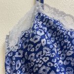 Victoria's Secret  Blue Animal Print Chemise with Lace Photo 2