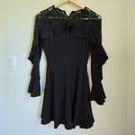 DO+BE  Black Ruffle Lace Mini Dress Size Small Photo 3