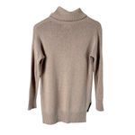 Benedetta B. Merino Wool Cashmere Turtleneck Sweater in Beige, Size XS Tan Photo 6
