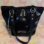 B Makowsky B. Makowsky Leather snakeskin embossed black shoulder bag Photo 4