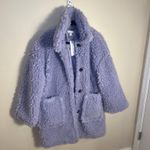 Topshop NWT Women's Chunky Borg Liliac Coat Size 8 Oversize Cozy Photo 7