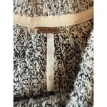 Free People  Sweater Womens XSmall Black White Marled Ribbed Lettuce Hem Crewneck Photo 2