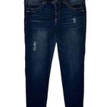 Democracy Jeans Womens 10 Ab Technology Raw Distressed Hem Mid Rise Blue Photo 0