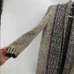 Kaisely  open wool blend cardigan long line cozy warm winter sweater size s Photo 2