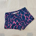 Lilly Pulitzer 6 Andie Tiki pink broken shaker giraffe chino short SH2 2731 Photo 7