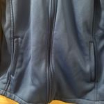 MED COUTURE Women's Athletic Zip Up Track Jacket Coat Blue Size Medium Photo 5