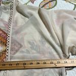 Tantrums women's size medium creme floral pullover cover up kimono 3/4 sleeves Orange Photo 6