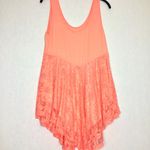 Reborn J  Lace Bottom Scoop Neck Tank Top Size Medium Photo 4