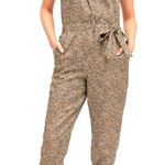 Banana Republic  Leopard Print Pant Jumpsuit Utility Style 2 Photo 0
