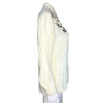 Sundance Shirt Womens Small Ivory Floral Embroidered Cowgirl Western Bohowestern Photo 1