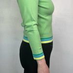IZOD Y2K Green Lightweight Raglan Crop Sweater Photo 1