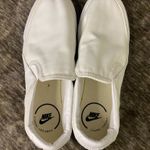 Nike Court Legacy White Canvas Slip-On Shoes Women's Size 10 Photo 4