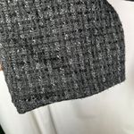 Abercrombie & Fitch Abercrombie Fitch Women Medium M Black Tweed Cropped Blazer Jacket Gold Buttons Photo 4