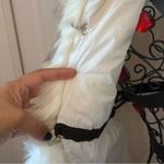 SPACE SIMONA CORSELLINI FAUX FUR DOWN JACKET DETACHABLE SLEEVES WHITE SIZE XS/40 Photo 9