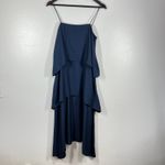 Banana Republic  Tiered Midi Dress Sleeveless Casual Party Petite‎ 4P Coastal Photo 2
