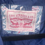Levi's  Blue & White Paisley Quilted Snap Jacket M Photo 2