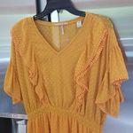 Scotch & Soda 💕💕 Dotted Lace Ruffled Pom-Pom Dress ~ Yellow Medium NWOT Photo 9