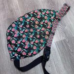 KAVU  Rope Sling Bag Shooting Sparklers Black Purse Outdoor Hiking Blue Photo 2