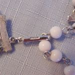 Amazing Multi Strand Necklace Signed Japan White & AB Beads Photo 4