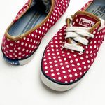 Keds Red And White Polka Dot Minnie Mouse Inspired Canvas Shoes, Size 6.5 Photo 1