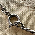 Silver tone cross choker pendant necklace Photo 5