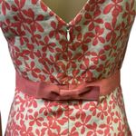 J.Crew  Linen Blend Sleeveless Zip Back with Snap Bow Classic Midi Dress Womens 0 Photo 4