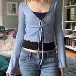 Urban Outfitters  bell sleeve tie front top Photo 0