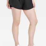 All In Motion Women's Woven High Rise 2 in 1 Run Shorts 3" Black Size XLarge Photo 0