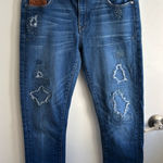 Pilcro  Letterpress Hyphen Fit‎ Straight Leg Distressed Jeans 29 layered boho Photo 0