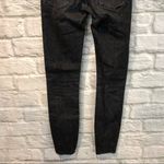 ZARA NWT  US 2 Super Skinny Uptown Black Raw Hem Mid-Rise Jeans Photo 6