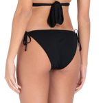 Stella McCartney Womens  Swimwear Iconic Chain Tie Side Bikini Bottoms Black XS Photo 2