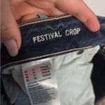 American Eagle  Outfitters Blue Festival Crop Flare Jeans Photo 6