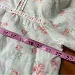 Vintage Miss Elaine Pink floral Nightgown cupids hearts medium nos Photo 12